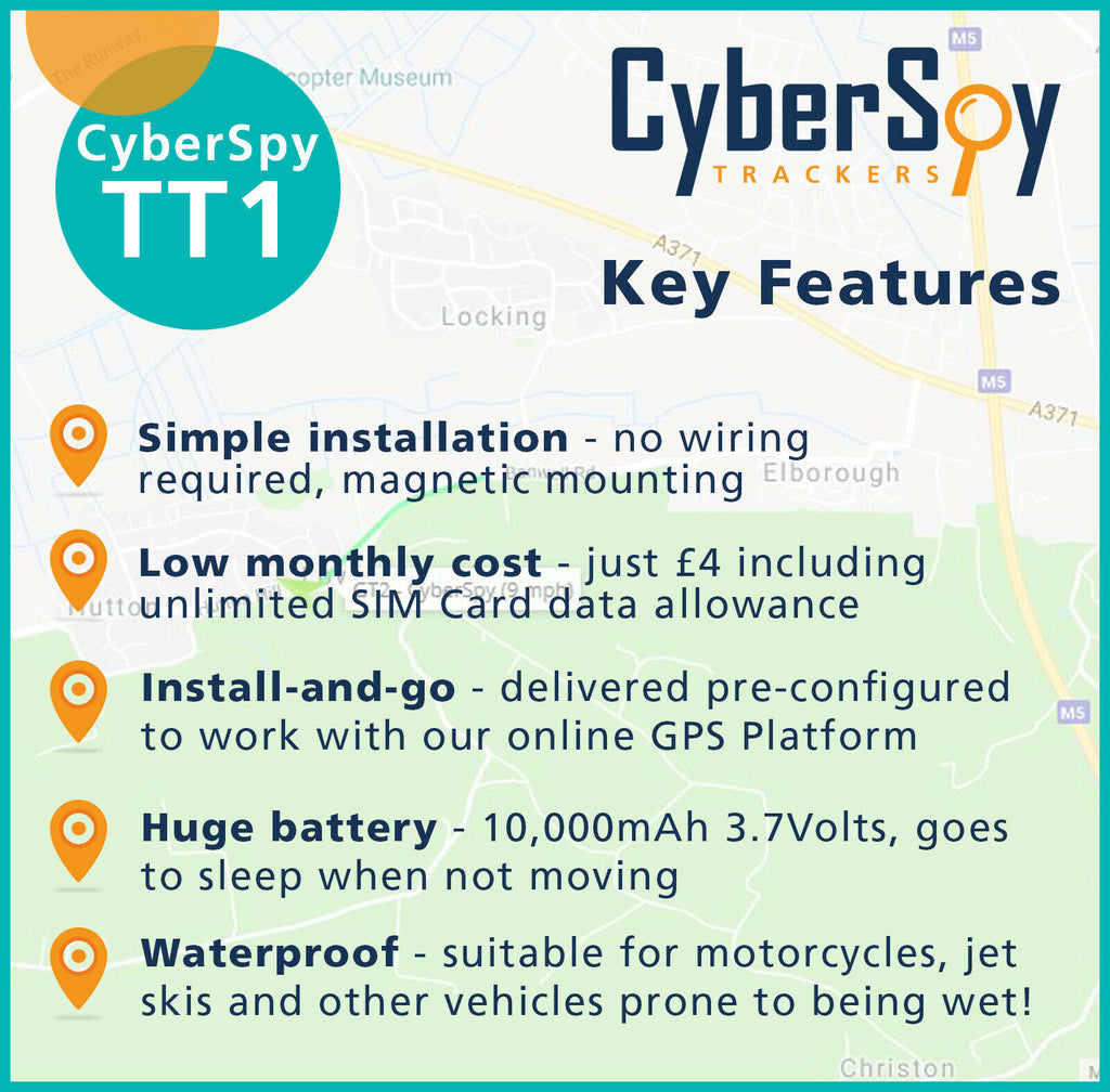 CyberSpy TT2-4G - GPS Tracker